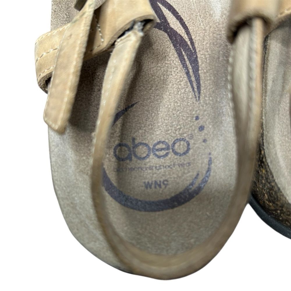 Abeo Brown Leather Bio System Bara Sandals Tan Women’s Size 8.5​ Strappy Comfort - Picture 5 of 6